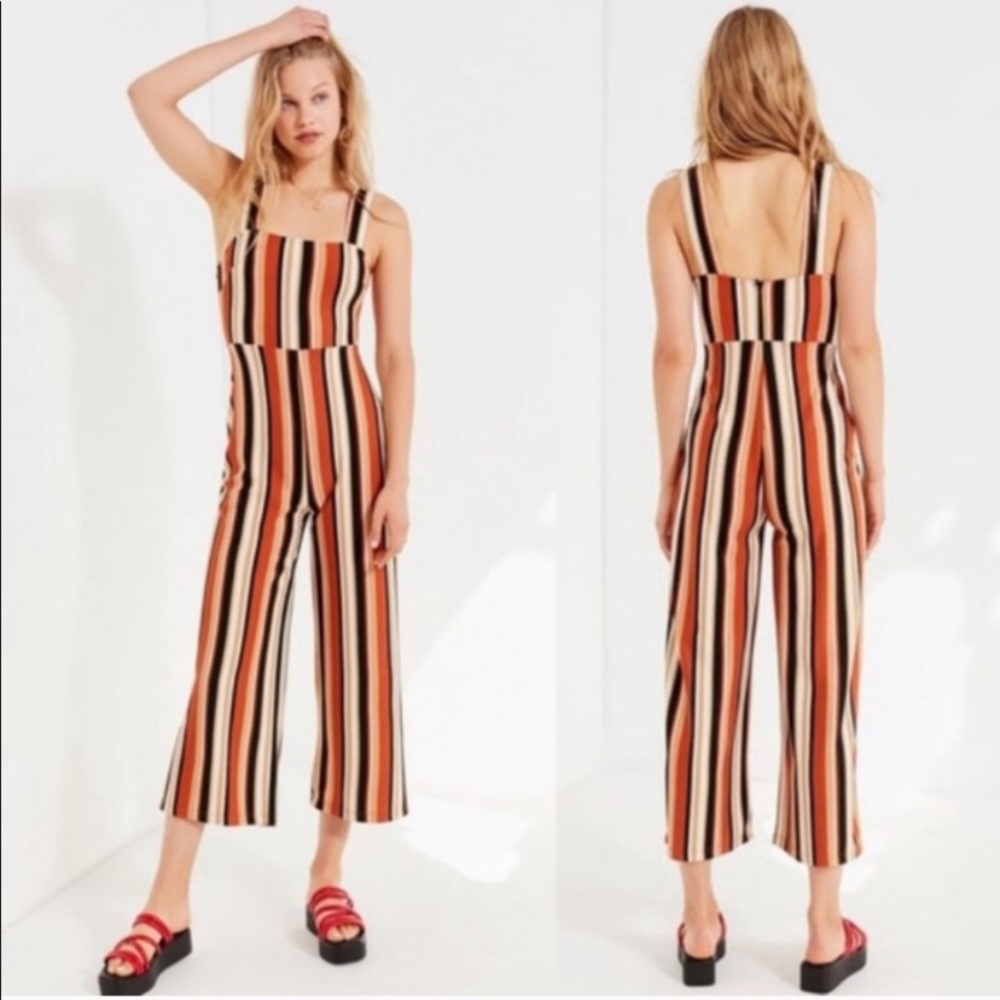 Urban Outfitters striped jumpsuit NWOT